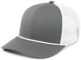 Pacific Headwear Trucker Snapback Braid Rope Cap 104BR