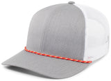 Pacific Headwear Trucker Snapback Braid Rope Cap 104BR