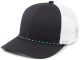 Pacific Headwear Trucker Snapback Braid Rope Cap 104BR