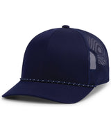 Pacific Headwear Trucker Snapback Braid Rope Cap 104BR