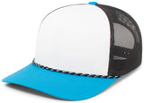 Pacific Headwear Trucker Snapback Braid Rope Cap 104BR