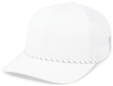 Pacific Headwear Trucker Snapback Braid Rope Cap 104BR