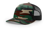 Richardson Trucker Mesh Printed 5 Panel 112PFP Duck Camo