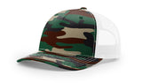 Richardson Trucker Mesh Printed 5 Panel 112PFP Duck Camo