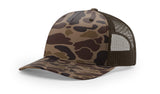 Richardson Trucker Mesh Printed 5 Panel 112PFP Duck Camo