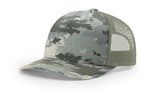 Richardson Trucker Mesh Printed 5 Panel 112PFP Duck Camo