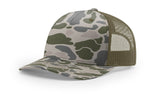 Richardson Trucker Mesh Printed 5 Panel 112PFP Duck Camo