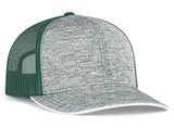 Pacific Headwear Pro Model Aggressive Heather Trucker Adj. 106C