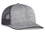Pacific Headwear Pro Model Aggressive Heather Trucker Adj. 106C