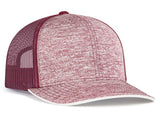 Pacific Headwear Pro Model Aggressive Heather Trucker Adj. 106C