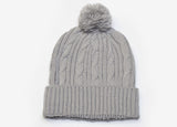 Pacific Headwear Cable Knit Pom-Pom Beanie 643K