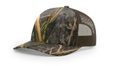 Richardson Trucker Mesh Printed 5 Panel 112PFP Duck Camo