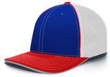 Pacific Headwear Trucker Mesh White Front and Tri Colors 404M