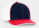 Pacific Headwear Trucker Mesh White Front and Tri Colors 404M